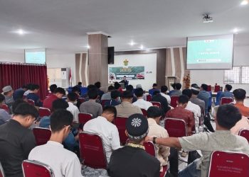 Pelaksanaan Sharing Islam Interaktif with Intelek (SAINTEK) 2024 yang berlansung di Lt 1 Science Building FMIPA Unhas, Sabtu (09/11). Foto : Dokumentasi Pribadi.