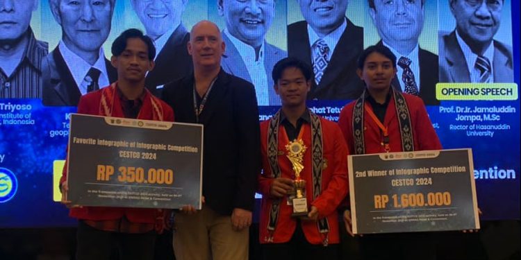 Tim Teknik Pertambangan Unhas Juara 2 Lomba Infografis tentang Energi Terbarukan