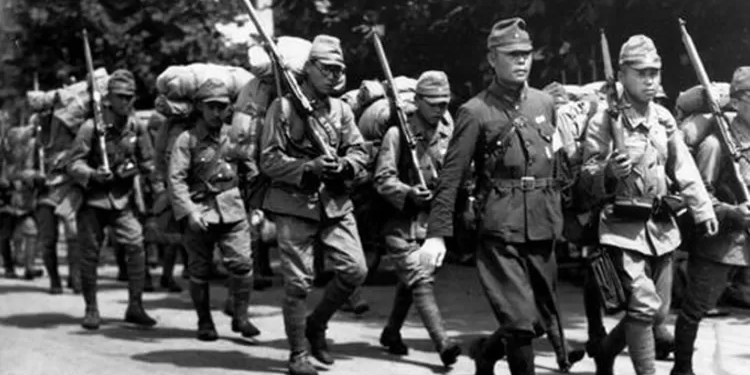 The Japanese occupation forces. Photo: Courtesy.