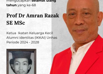 Ucapan: Selamat Ulang Tahun kepada Ketua IKKA identitas Unhas