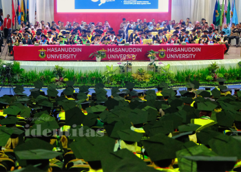 Suasana prosesi Wisuda Unhas. Foto : IDENTITAS/YAN