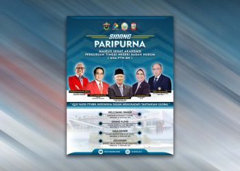 Pamflet Sidang Paripurna Majelis Senat Akademik PTNBH 2025.