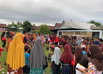 Eratkan Silaturahmi Warga, Mahasiswa KKN-T Desa Alitta Gelar Lomba Keceriaan