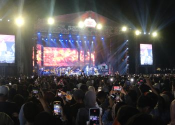 Potret kemegahan panggung Konser Musik Kebangsaan