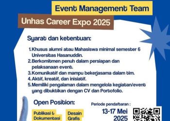 CDC Buka Rekrutmen Volunteer Unhas Career Expo 2025