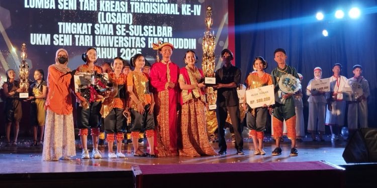 Tim SMAN 1 Polewali Sabet Juara di LOSARI 2025 UKM Seni Tari Unhas