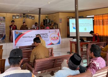 Suasana saat pemberian materi di Gedung PPK Desa Pale, Selasa (29/07). Foto: Dokumentasi pribadi.