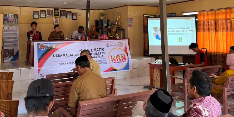 Suasana saat pemberian materi di Gedung PPK Desa Pale, Selasa (29/07). Foto: Dokumentasi pribadi.