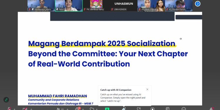 Unhas MUN Adakan Sosialisasi Berikan Tips Lolos Magang Berdampak