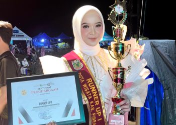 Potret Saskia, Mahasiswa FIB Unhas Peraih 1st Runner Up Duta Wisata Kabupaten Pinrang 2025, Rabu (09/07). Foto: Dokumentasi Pribadi.
