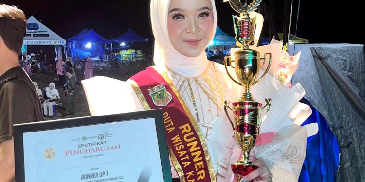 Potret Saskia, Mahasiswa FIB Unhas Peraih 1st Runner Up Duta Wisata Kabupaten Pinrang 2025, Rabu (09/07). Foto: Dokumentasi Pribadi.