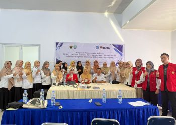 Foto bersama sosialisasi aplikasi SEHATI. Foto: Dokumentasi Pribadi