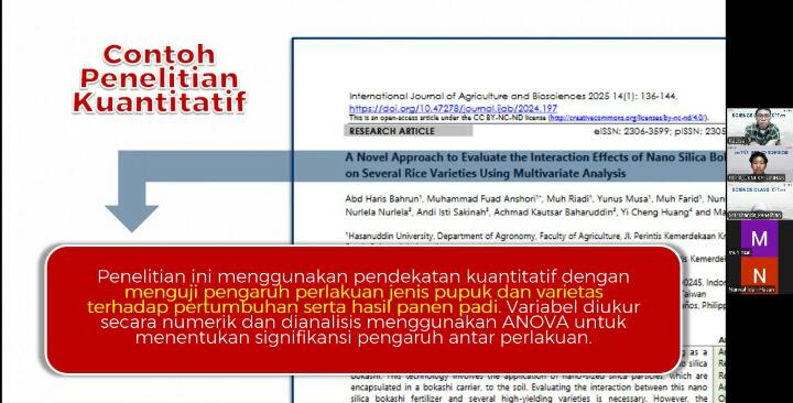Webinar UKM KPI Unhas Kupas Strategi Metode Penelitian Saintek