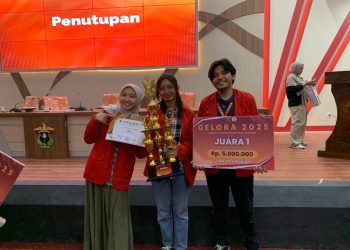 Tim ‘Inaukurasi’ Unhas berhasil meraih Juara 1 dalam Lomba Karya Tulis Ilmiah Nasional GELORA 2025, Rabu-Jumat (23/07-22/08). Foto: Dokumentasi Pribadi.