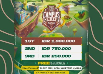 Poster turnamen PUBG Mobile Campus Challenge (PMCC) 2025