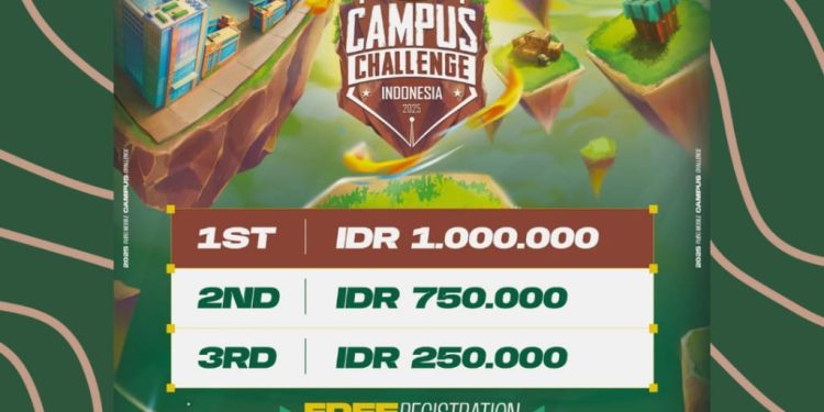 Poster turnamen PUBG Mobile Campus Challenge (PMCC) 2025