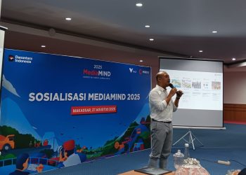 PT Mineral Industri Indonesia (MIND ID) adakan sosialisasi bertajuk “Menambang Potensi, Menggerakkan Ekonomi” di Aula LPMPP, Rabu (27/08). Foto:IDENTITAS/Aynun Lutfiya.