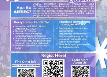 AIESEC in Unhas Perpanjang Pendaftaran Anggota Baru bagi Mahasiswa Angkatan 2023-2025