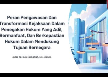 Jaksa Agung Muda Bidang Pengawasan Kejaksaan RI, Dr Rudi Margono SH MHum menyampaikan materinya. Jumat (26/09). Foto: Tangkapan layar.