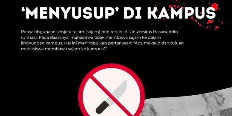 Infografis: Bundel Kala Senjata Tajam Menyusup di Kampus