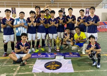 Tim Ekowowits berhasil meraih Juara dalam ajang Unhas Futsal League (UFL) 2025 yang diselenggarakan oleh UKM Sepak Bola Unhas, di JK Arenatorium Gor Unhas, Sabtu (27/09). Foto: Dokumentasi Pribadi