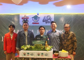Pengurus Misekta 2025 dan Alumni pada Malam Puncak Perayaan Hari Ulang Tahun MISEKTA ke-48 di Hotel Almadera Makassar, Minggu (05/10). Foto: Dokumentasi Pribadi
