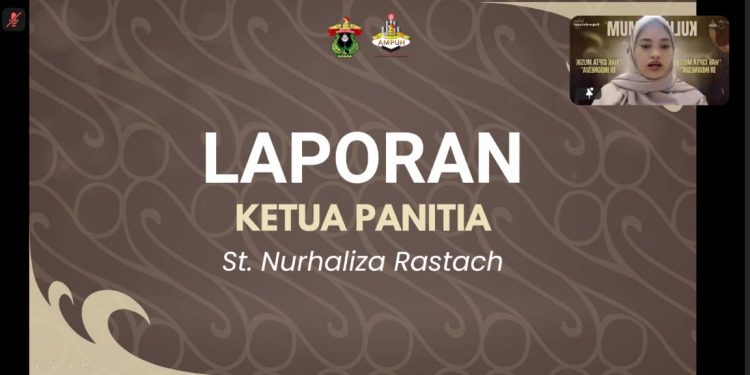 Nurhaliza pada Kuliah Umum AMPUH 2025 via Zoom Meeting, Jumat (28/11). Foto: Tangkapan Layar