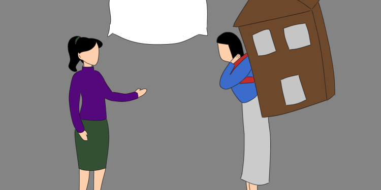Illustration of interpersonal communication among broken home students. Illustration: IDENTITAS/Fathimah Nur Khalidah Rahman.
