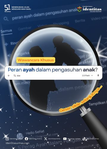 Peran ayah dalam pengasuhan anak. Desain: Aliyah Fadhilah