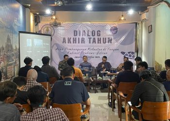 Dialog akhir tahun ISLA Unhas yang berlangsung di Boska Coffee Pejaten Jakarta Selatan, Sabtu (06/12). Dialog akhir tahun ini mengusung tema “Arah Pembangunan Kelautan di Tangan Kabinet Prabowo Gibran” Foto: Dokumentasi pribadi