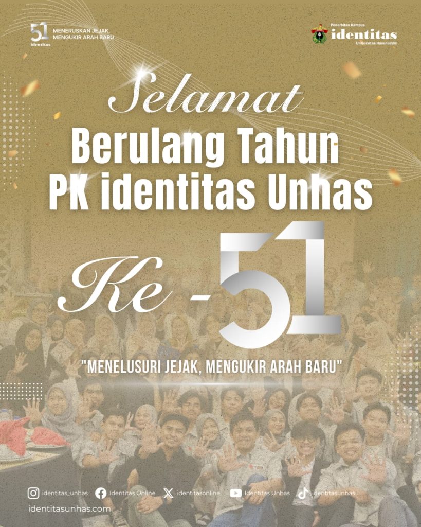 Perjalanan identitas Unhas. Desain: IDENTITAS/An-Nisa Ramadhina Andini