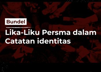 Lika Liku Persma dalam Catatan identitas. Desain: IDENTITAS/Hidayat Mahdi Pahany