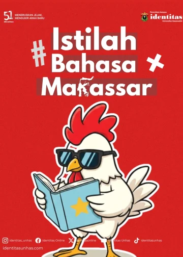 Istilah Bahasa Makassar. Desain: IDENTITAS/An-Nisa Ramadhina Andini